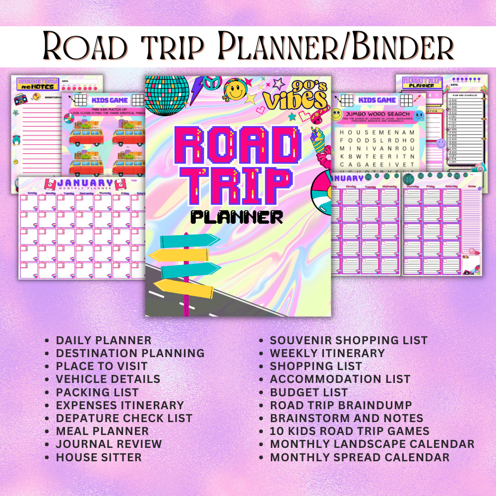 ROAD TRIP PLANNER 90'S