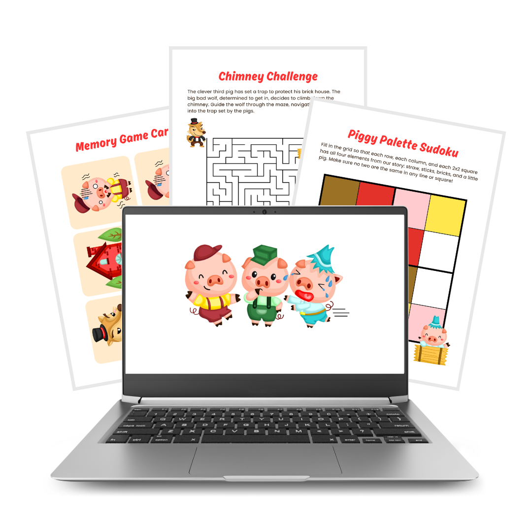 THREE LITTLE PIGS STORY & ACTIVITIES