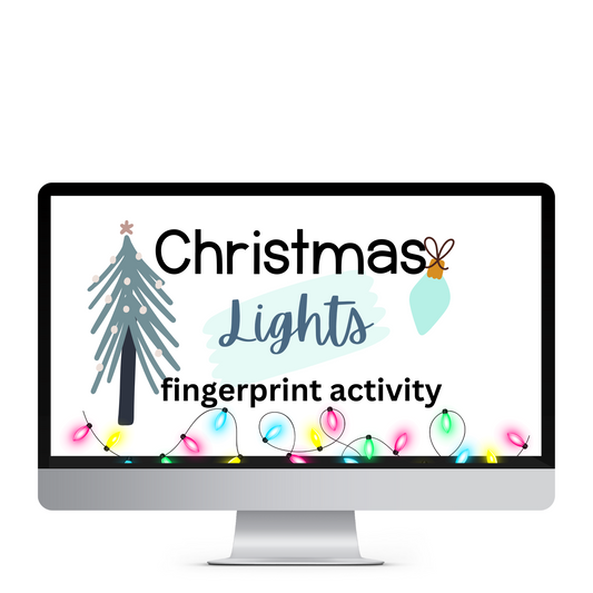 CHRISTMAS LIGHT FINGERPRINT ACTIVITY